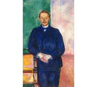 MNMSBFXQ Oil Painting Canvas Wall Poster Print Artwork Dr Max Linde in a Sailing Suit by Edvard Munch Modern Prints for Wall Decor 60x90cm