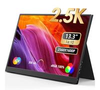 MNN 13.3" 2560x1600P UHD Portable Monitor, 100% sRGB IPS Computer Gaming Display HDR Travel Monitor w/Speakers & Smart Cover for Laptop Xbox PS5 Switch PC Phone