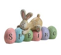 MNOMNN Easter Tree Decorations Rabbits, Bunny Acrylic Hanging Ornaments Decoration, Spring Easter Egg Pendant for Party Wall Window Home Decor