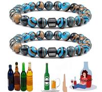 mnopx 2PC Anti Alcohol Bracelet 2025 New anti alcohol craving bracelet Christmas Valentine's Day Father's Day Gifts(2 PCS5)