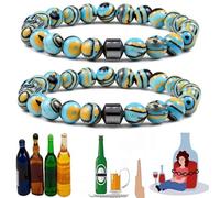 mnopx 2PC Anti Alcohol Bracelet 2025 New anti alcohol craving bracelet Christmas Valentine's Day Father's Day Gifts(2 PCS4)