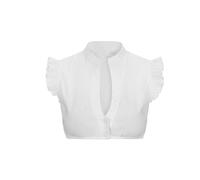 MNRIUOCII Traditional Dirndl Blouse Women's Beer Clothing Dirndl Women's White Shirt Dirndl Blouse Cap Sleeves Bavarian Beer Festival Top Wedding Blouse Festive Blouses Oktoberfest Outfit, F White, XL