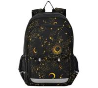 Mnsruu 15.6 Laptop Backpack Magical Space Galaxy Constellation Moon Stars Schoolbag for for Teenager Girls,Lightweight Travel Backpack Rucksack for College Work,45 x 33 x 17 CM