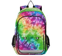 Mnsruu 15.6 Laptop Backpack Tie Dye Pride Rainbow Schoolbag for for Teenager Girls,Lightweight Travel Backpack Rucksack for College Work,45 x 33 x 17 CM