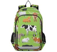 Mnsruu 15.6 Laptop Backpack Various Cow Bull Cattle Schoolbag for for Teenager Girls,Lightweight Travel Backpack Rucksack for College Work,45 x 33 x 17 CM