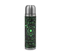 Mnsruu 17 oz Scientific Formula Math Physics Double Wall Vacuum Cup Insulated Stainless Steel PU Leather Travel Mug, Christmas Birthday Gifts for Mom Dad Boys Girls Kids Lover Friends