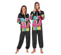 Mnsruu Adult Onesie Pajamas for Men Women 67 Six Seven One Piece Jumpsuit Costume Hooded Sleepwear Multicolor