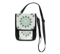 Mnsruu Animal Peacock Feathers White Travel Wallet Passport Holder Credit Card Gadget Holder Pouch Bag Unisex Crossbody Wallet Travel Neck Wallet with Adjustable Strap