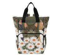 Mnsruu Baby Diaper Bag Backpack Three Cat Large Bag Waterproof Travel Diaper Bags for Moms and Dads