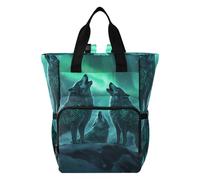 Mnsruu Baby Diaper Bag Backpack Three Wolves Large Bag Waterproof Travel Diaper Bags for Moms and Dads