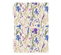 Mnsruu Beautiful Wild Flowers Spiral Notebook Journals 1 Pack, Hardcover Lined Journal for Women, A5 College Ruled Notebooks for Journaling Writing Work Office School 5.7x8.3 Inch