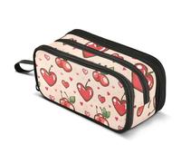 Mnsruu Big Capacity Pencil Bag 3 Compartment Pen Pouch Holder Box for Boys Girls School Office Supplies Storage OrganizerLarge Pencil Case Chemical Laboratory Formula Green