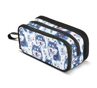 Mnsruu Big Capacity Pencil Bag 3 Compartment Pen Pouch Holder Box for Boys Girls School Office Supplies Storage OrganizerLarge Pencil Case Dream Catchers Skulls Flowers in Bohemian Boho