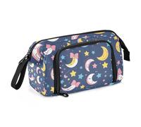 Mnsruu Big Capacity Pencil Case, A Kawaii Sailor Moon Pen Bag Pouch Holder Stationery Bag School College Office Organizer for Teen Adults Student