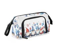 Mnsruu Big Capacity Pencil Case, Blue Red Dwarf Balloons Pen Bag Pouch Holder Stationery Bag School College Office Organizer for Teen Adults Student