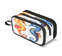 Mnsruu Big Capacity Pencil Case Chemical Laboratory Formula Green Pen Bag Pouch Holder Box 3 Compartment Portable Storage Organizer for Teen Girls Boys School Office