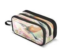Mnsruu Big Capacity Pencil Case Various Dogs Leaves Pen Bag Pouch Holder Box 3 Compartment Portable Storage Organizer for Teen Girls Boys School Office