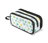 Mnsruu Big Capacity Pencil Pen Case Office School Stationery Makeup Bag Watercolor Dandelion Pencil Bag for Teens Adults