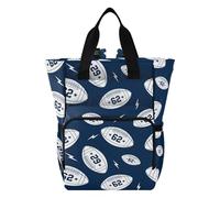 Mnsruu Blitz Rugby Baby Diaper Bag Backpack Large Bag Waterproof Travel Diaper Bags for Moms and Dads