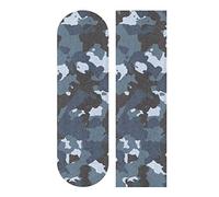 Mnsruu Blue Camo Military Skateboard Grip Tape Sheet Scooter Deck Sand Paper 9" x 33"