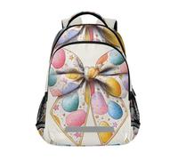 Mnsruu Bow Resurrection Egg School Backpack for Boys Girls Middle School Elementary Bookbags School Bag