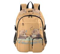 Mnsruu Capybara I Didn't Mean It School Backpack with Laptop Compartment, Big School Bag for Teenager Girls Boys, 17.5 Travel Rucksack Backpack for School Casual Daypacks College Work