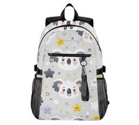 Mnsruu Cartoon Cute Koala and Star School Backpacks for Teenagers, College Backpack for Boys Girls,Casual Fashion High School Backpack, 18.3" Laptop Backpack