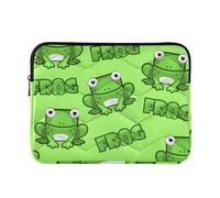 Mnsruu Cartoon Frog Laptop Sleeve,Waterproof Laptop Bag for 13-16 Inches Notebook Computer Tablet Zipper Briefcase Carrying Bag/Pouch Cover Case
