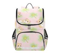 Mnsruu Clover Hamster Kids Backpack Rucksack Bag for School Girls & Boys, Cute School Bag for Kids, Kids Bookbag for Elementary with Reflective Strip