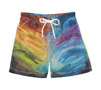 Mnsruu Colored Dragons Boys Swimming Shorts Quick Dry Swim Trunks Toddler Kids Board Shorts