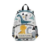 Mnsruu Custom Name Backpack,Personalized Children Backpack for Boys Girls Cute Dino Scandinavian Style Rucksack kindergarten Preschool Nursery Travel Bag