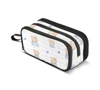 Mnsruu Cute Bears Pattern Pencil Case Boys Girls Pen Bag Large Capacity School Office Stationery Organizer Pencil Pouch Holder Zipper Kids Teens Adults