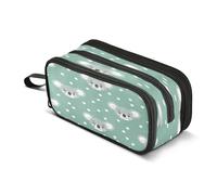 Mnsruu Cute Koala Green Large Capacity Pencil Case 3 Compartment Pouch Holder School Supplies Boys Girls