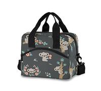 Mnsruu Cute Koala Lunch Bag for Kids Insulated Cooler Lunch Box Large Capacity Lunch Organizer for Boys Girls