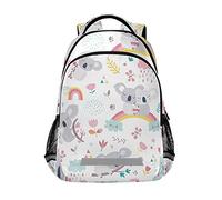 Mnsruu Cute Koala Schoolbag for Boys Girls Elementary Middle Students Cute Jungle Koala Children Backpack for Children Kindergarten with Chest Clip