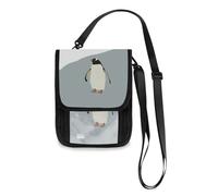 Mnsruu Cute Penguin Travel Wallet Passport Holder Credit Card Gadget Holder Pouch Bag Unisex Crossbody Wallet Travel Neck Wallet with Adjustable Strap