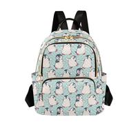 Mnsruu Cute Penguins Green Backpack Women Laides Rucksack School Bags Lightweight Shoulder Bag Daypack for Womens, Ladies & Girls M