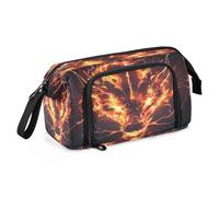 Mnsruu Dragon Head Lightning Big Capacity Pencil Case Pouch Pen Case Pencil Box Stationery Office Organizer Bag for Boys Girls