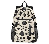 Mnsruu Featuring Cupids Hearts Pattern School Backpacks for Teenagers, College Backpack for Boys Girls,Casual Fashion High School Backpack, 18.3" Laptop Backpack