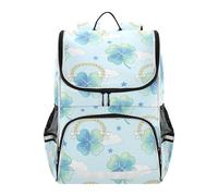 Mnsruu Four Leaf Clover Cloud Kids Backpack Rucksack Bag for School Girls & Boys, Cute School Bag for Kids, Kids Bookbag for Elementary with Reflective Strip