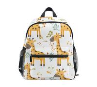 Mnsruu Giraffe Childish Forest Animal Toddler Backpack for Boys Kids Backpack Preschool Kindergarten Bookbag Girls Rucksack School Bag 12 Inch