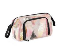 Mnsruu Golden Foliage Pencil Case Large Capacity Pencil Pouch Stationery Bag for Office School