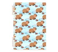 Mnsruu Guinea Pig Pattern Spiral Notebook Journals 1 Pack, Hardcover Lined Journal for Women, A5 College Ruled Notebooks for Journaling Writing Work Office School 5.7x8.3 Inch