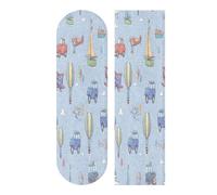 Mnsruu Hot Air Balloons Planes Cars Boats Skateboard Grip Tape, Longboards Griptape Anti Slip Scooter Griptape Sand Paper Sheet Sticker 9" x 33"