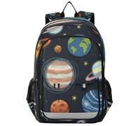 Mnsruu Kids Laptop Backpack Planet Solar System High Middle School Casual Daypack Daily Travel Laptop Bag