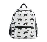 Mnsruu Kids Toddler Backpack Border Collie Dog Preschool Kindergarten Bookbag Nursery Travel Bag for Boys Girls Daycare