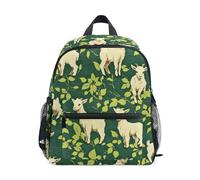 Mnsruu Kids Toddler Backpack Goat Leaf Pattern, Preschool Kindergarten Bookbag Nursery Travel Bag for Boys Girls