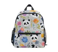 Mnsruu Kids Toddler Backpack Panda Flower Little Animal Preschool Rucksack Kindergarten Bookbag Travel School Bag for Boys Girls