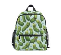 Mnsruu Kids Toddler Backpack Pickled Cucumbers Bitter Melon Preschool Rucksack Kindergarten Bookbag Travel School Bag for Boys Girls
