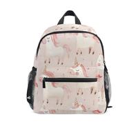 Mnsruu Kids Toddler Backpack Unicorn Pink Horse Rainbow Preschool Rucksack Kindergarten Bookbag Travel School Bag for Boys Girls